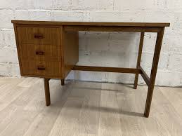 Create a home office with a desk that will suit your work style. Mid Century Scandinavian Teak Office Desk 1960s 154402