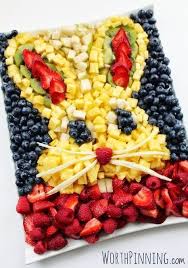 Salade De Fruits Facon Lapin Pour Inciter Les Enfants A Manger Des Fruits Meme A Paques Menu De Paques Recettes De Cuisine Cuisine Et Boissons