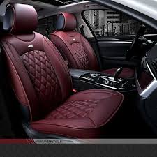 Luxury Pu Leather Car Seat Cover Cushion Pad 3d Surround Breathable Full Seat Ebay In 2020 Leather Car Seat Covers Leather Car Seats Leather Seat Covers