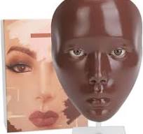 5D-Vollgesichts-Silikon-Make-up-Schaufensterpuppe, Ahmt die Menschliche  Haut nach, Vollgesichtsübung, für Make-up-Anfänger (Schwarz) : Amazon.de:  ...