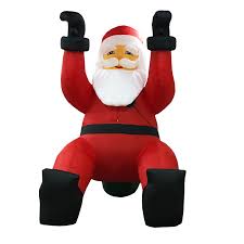 Santa claus is the defining christmas memory for many children during the holiday season. Giant Climbing Santa Claus Christmas Inflatable 4 0m Amazing Christmas