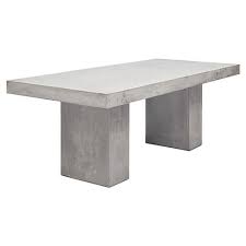 Grace Modern Classic Durable Grey Rectangular Outdoor Dining Table Small Concrete Dining Table Outdoor Dining Table Outdoor Furniture Design