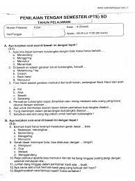 Soal pts pjok kelas 4 semester 1. Soal Pts Pjok Kelas 4 Pdf