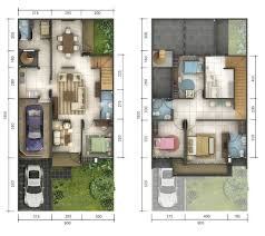 Design rumah b1 25 4 bilik 2 bilik air 48 kaki x 33 kaki 1163. Lingkar Warna 16 Denah Rumah Minimalis Ukuran 9x18 Meter 5 Kamar Tidur 2 Lantai Tampak Depan