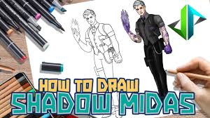 Free shipping on orders over $25.00. Drawpedia How To Draw New Shadow Midas Skin From Fortnite Step By Step Drawing Tutorial Youtube