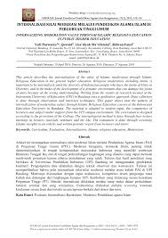 Peranan nahdlatul ulama dalam bidang agama dan sosial budaya. Pdf Internalisasi Nilai Moderasi Melalui Pendidikan Agama Islam Di Perguruan Tinggi Umum