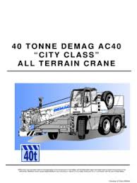 Demag Ac 40 1 City Specifications Cranemarket