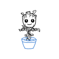 Today we'll be showing you how to draw baby groot from the guardians of the galaxy. How To Draw Baby Groot Step By Step Easy Drawing Guides Drawing Howtos