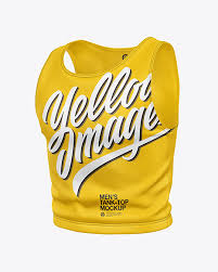 Download Men S Tank Top Mockup In Apparel Mockups On Yellow Images Object Mockups