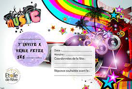 Une jolie invitation anniversaire 10 ans fait partie de la réussite de ta fête, et tes invités la conserveront même après l'évènement. Carton Invitation Anniversaire Gratuit Etoile De Reve Animations