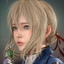 Violet Evergarden Real Time 3d Fanart Lee Gh On Artstation At Https Www Artstation Com Artwork Z5bkr Digital Art Girl Anime Art Girl Beautiful Fantasy Art