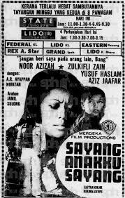 Filem sayang anakku sayang mula ditayangkan pada 1976 di pawagam seluruh negara. Sayang Anakku Sayang 1976