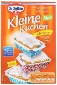 So ist es mir dann auch schon passiert das ich den kuchen mal eben platt gemacht habe. Kleine Kuchen Zitrone Dr Oetker 290g