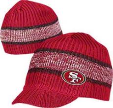San francisco 49ers beanie nwt new era pom knit jake 3 nfl red one size (t2). San Francisco 49ers Visor Knit Hat 49ers Outfit Knitted Hats Sport Outfits