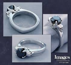 Angels and Demons Engagement Ring in White Gold
