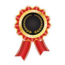 Download Rounded Award Badge With Red Ribbon For Free Award Ribbon Badge Vector Free