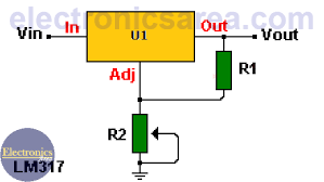 Lm317 Variable Voltage Regulator Circuit Diagram