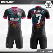 Aneka macam baju couple pasangan keluarga dan anak anak konveksi. Desain Kostum Futsal Warna Hitam Motif Bunga Paling Unik Vendor Jersey