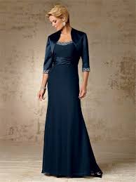 Mother Of The Bride Vintage Vintage Long Navy Blue Beaded Chiffon Mother Of The Bride Dress With Bride Groom Dress Mothers Dresses Groom Dress