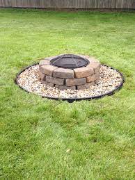Fire Pit Diy Project Less Than 100 Excludes Fire Pit Bowl And Landscape Edging Materials Lowe S 27 Alle Paver Fire Pit Outdoor Fire Pit Easy Fire Pit