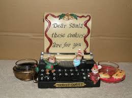 Yankee Candle Christmas Mouse Typewriter Double Tea Light Holder Nwts Retired Yankee Candle Christmas Yankee Candle Tea Lights