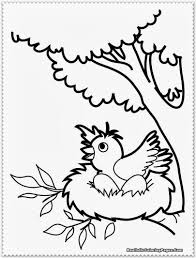 Bird nest coloring pages are a fun way for kids of all ages to develop creativity, focus, motor skills and color recognition. Bird Nest Coloring Pages For Preschool