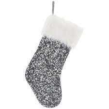 New target wondershop cable knit christmas stocking white and gold/glitter thick. Silver Sequin Stocking Christmas