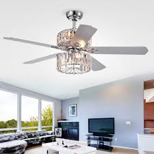 Cooling ceiling fan design fan price 56 inch air cooling industry remote control ceiling fan high quality modern design fan. House Of Hampton 52 Giono 5 Blade Crystal Ceiling Fan With Remote Control And Light Kit Included Reviews Wayfair