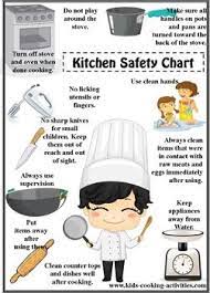 Kids Cooking Kitchen Safety Chart Kids Cooking Lessons Cooking Classes For Kids Kitchen Safety
