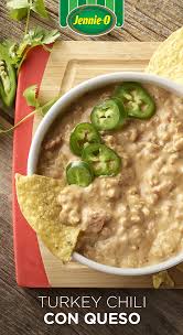Turkey Chili Con Queso Jennie O Recipes Recipe Turkey Appetizers Turkey Chili Chili Con Queso