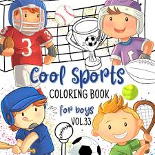 These alphabet coloring sheets will help little ones identify uppercase and lowercase versions of each letter. Cool Sports Coloring Book For Boys 4 8 Coloring Book For Active Boys Perfect Gift For Young Players And Sports Fans Of Soccer Football Tennis Hockey Cool Cute Coloring Books For