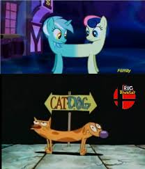 935203 Bon Bon Catdog Conjoined Do Princesses Dream Of Magic Sheep Dream Lyrabon Fusion Lyra Heartstrings Pu My Little Pony Brony Lyra Heartstrings