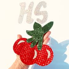 Harry Triple Cherry Sequin Applique