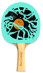 Disc Jockey Designer Ping Pong Paddle Olahraga