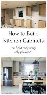 Diy Kitchen Cabinets Made From Only Plywood Kitchen Cabinets On A Budget Building Kitchen Cabinets Diy Kitchen Cupboards