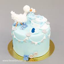 Heute zeig ich euch einen ganz einfachen kuchen. Baby Storch Torte Mademoiselle Cupcake Webshop