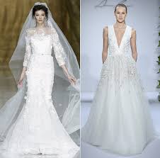 After all, the bridal march is not unlike the catwalk, right? Wedding Dress Trends Of 2015 Hello