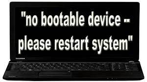 No Bootable Device Please Restart System Windows 8 Youtube