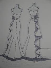 11 X14 Custom Front And Back View Wedding Dress Illustration In 2021 Fashion Drawing Dresses Fashion Illustration Dresses Fashion Illustration Sketches Dresses