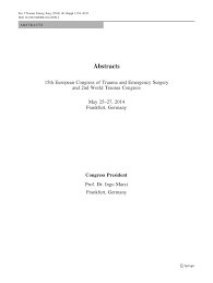 Pdf Implementing A Trauma And Acute Care Surgery Service In A Regional Hospital Cuenca Ecuador
