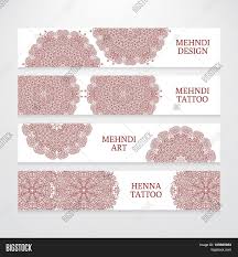 Generally, henna tattoo or mehndi is connected as an indication of bliss and affection. Set Flyer Horizontal Image Photo Free Trial Bigstock