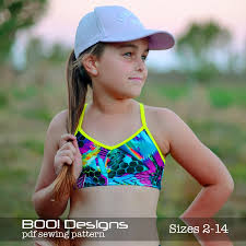 Pdf Pattern Bralette Free Sports Bra Sewing Pattern Training Bra Sewing Patterns Girls