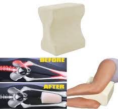 Contour Memory Foam Leg Pillow Orthopaedic Firm Back Hips Knee Support Leg Pillow Knee Support Hip Replacement Recovery