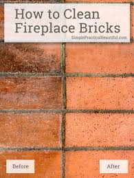 How To Clean Fireplace Bricks Brick Fireplace Cleaning Hacks House Cleaning Tips