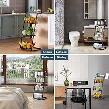 A wide variety of wire kitchen stand options are available to you, such as use, plastic type, and dimensional tolerance. Ruhata 4 Tier Wire Baskets For Organizing Fruit Basket Stand With Pads For Kitchen Pantry Snack Fruit Vegetable Produce Metal Hanging Storage Bin And Paper Towel Holder Black Black 1 Pricepulse