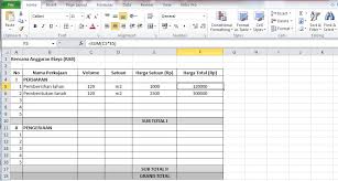 Contoh pembukuan keuangan bumdes dan laporan keuangan bumdes dalam bentuk format microsoft excel (xls) dan pdf yang dikemas dalam file winrar. Https Ukirama Com Blogs Cara Membuat Rencana Anggaran Biaya Rab Sederhana Menggunakan Microsoft Excel