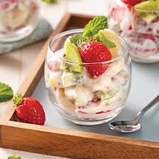 Salade De Fruits Agrave Saveur De G Acirc Teau Au Fromage Desserts Recettes 5 15 Recettes Express 5 15 Pratico Pratique Food Eat Dessert Desserts