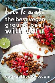 Making A Tofu Ground Beef Substitute Recipe Vegan Ground Beef Tofu Ground Beef
