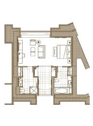 The Mirage Las Vegas Mirage Suite 860 Sqft King Bed Hotel Room Plan Hotel Suites Room Planning