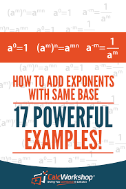 Adding Exponents With Same Base 17 Powerful Examples Negative Exponents Exponents Simplifying Exponents